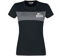 Lonsdale London Dawsmere Frauen T-Shirt schwarz L 100% Baumwolle Basics, Casual Wear, Streetwear
