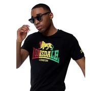 Lonsdale T-Shirt Freedom Kurzarm 100% Baumwolle Schwarz XL Männer