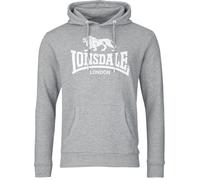 Lonsdale Herren Fremington Kapuzenpullover, Marl Grey, M EU