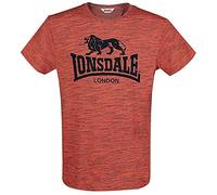 Lonsdale London Herren-T-Shirt Gargrave – orange/schwarz M