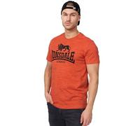 Lonsdale London Herren GARGRAVE T-Shirt, Marl Orange/Black, XXL