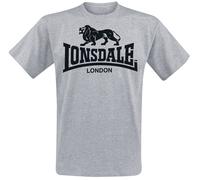 Lonsdale London Logo T-Shirt grau in XL