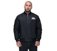 Bomberjacke LONSDALE "LUDFORD", Herren, Gr. XL, schwarz, weiß, Obermaterial: 100% Polyamid, Jacken (98258314-XL) schwarz, weiß