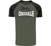 Lonsdale London Magilligan T-Shirt oliv schwarz in 3XL