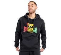 Lonsdale London Mens Sounds Hooded Sweatshirt, Black, XXL
