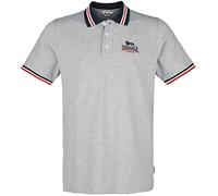 Lonsdale Kurzarm-Poloshirt Occumster – Grau, 60% Baumwolle/40% Polyester – Herren L