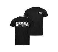 Lonsdale T-Shirt »PIDDINGHOE« (2-tlg), schwarz, XXL (60/62)