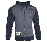 Lonsdale London Slough Kapuzenjacke blau meliert in XXL