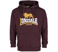 Lonsdale London Thurning Kapuzenpullover bordeaux in XL