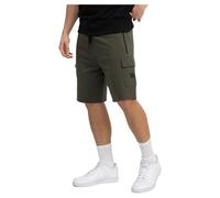 Lonsdale Herren Shorts TOTTON Olive/Black, Normale Passform, XL, 60% Baumwolle/40% Polyester