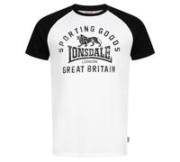 Lonsdale T-Shirt Trenance Kurzarm 100% Baumwolle Weiß XL