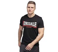 Lonsdale London Two Tone Männer T-Shirt schwarz XL 100% Baumwolle Streetwear