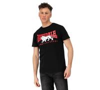 Lonsdale Male-Adult Ervan T-Shirt, Black/Red/White, XXL