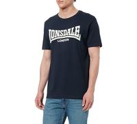 Lonsdale Male-Adult Fulwood T-Shirt, Dark Navy/Ecru, S