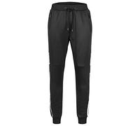 Lonsdale Men's Dungeness Jogginghose, Black/White, 3XL