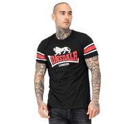 Lonsdale Men's HEMPRIGGS T-Shirt, Black/Red/White, XXL