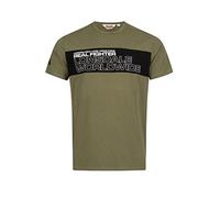 Lonsdale Men's OTTERSTON T-Shirt, Olive/Black/White, L
