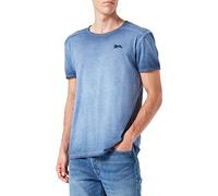 Lonsdale Men's PORTSKERRA T-Shirt, Washed Blue, S