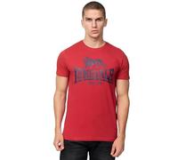 Lonsdale Men's SILVERHILL T-Shirt, Dark Red/Navy, 3XL