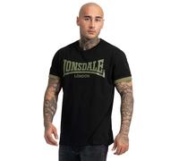 Lonsdale Townhead Kurzarm-t-shirt (Herstellerartikelnummer: 117308-Black/Olive-XL)