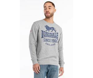 Lonsdale - Noss Marl Grey/Navy - Sweater - Grau - M - 90% Baumwolle, 10% Viskose Grau M