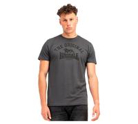 Lonsdale Unisex T-Shirt ORIGINAL – Normale Passform, Longsleeve – Anthrazit/Schwarz L