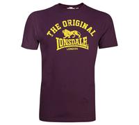 Lonsdale Langarmshirt Original Unisex Normale Passform Rot (altmodisches weinrot) XL