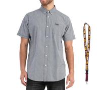 Lonsdale Poloshirt - Polohemd - Herren Hemd - Kurzarm Shirt - Limited Schluesselband (Brixworth Black White, M)