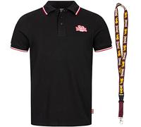Lonsdale Poloshirt - Polohemd - Herren Hemd - Kurzarm Shirt - Limited Schluesselband (Causton Black, M)