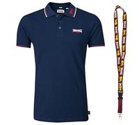 Lonsdale Poloshirt - Polohemd - Herren Hemd - Kurzarm Shirt - Limited Schluesselband (Lion Navy, M)