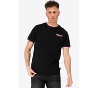 Lonsdale - Quin Black/Red/White - T-Shirt - Schwarz - M - 100% Baumwolle Schwarz M