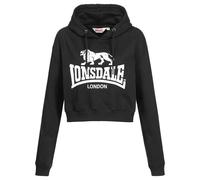 Lonsdale Frauen Kapuzensweatshirt Cropped ROXETH Black XXL
