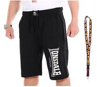Lonsdale Shorts - Kurze Hose - Sporthose - Limited Schluesselband (Logo Jam Black, M)