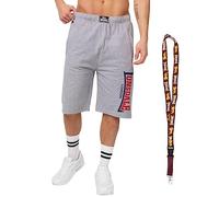 Lonsdale Shorts - Kurze Hose - Sporthose - Limited Schluesselband (Logo Jam Marl Grey, M)