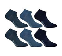 Lonsdale Sneaker 6 Paar Söckchen, ausgezeichnete Baumwollqualität (Mix Blau, 39-42)