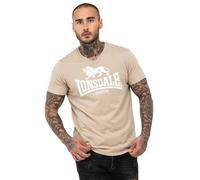 Lonsdale Herren T-Shirt Normale Passform ST. ERNEY, Sand/White, 4XL