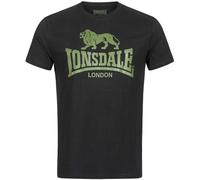 Lonsdale - Logo Black/Olive - T-Shirt - Schwarz - M - 100% Baumwolle,Jersey Schwarz M