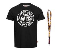 Lonsdale T-Shirt - Kurzarm Shirts - Herren Shirt - Limited Schluesselband (Against Racism Black, M)