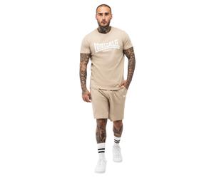 LONSDALE T-Shirt & Shorts Set Beige XL