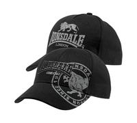 Lonsdale Baseball Cap (Packung, 2 tlg.) 0, Einheitsgröße schwarz Herren Caps Sportausrüstung Accessoires 0, Einheitsgröße schwarz