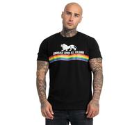 Lonsdale Unisex T-Shirt Normale Passform Nelson Black XS