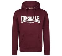Lonsdale Wolterton Hoody Kapuzenpullover (DE/NL/SE/PL, Alphanumerisch, M, Regular, Regular, Oxblood)