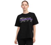 Lonsdale Women's CULLALOE T-Shirt, Black/Purple/White, XL