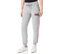 Lonsdale Women's KEEREEN Jogginghose, Marl Grey/Navy/Red, S