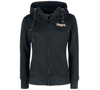 Lonsdale Women's ZENNOR Kapuzensweatjacke, Black/Gold, XXL