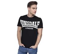 Lonsdale Herren T-shirt York Langarmshirt, Schwarz, L EU