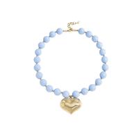 Look Beautiful Products Herz-Halskette - Blau (1 Stk.)