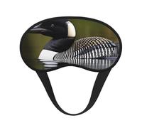 Loon Nature Schlafmaske mit Vogeldruck, Augen-Schlafmaske für Damen und Herren, für totale Dunkelheit, reduziert geschwollene Augenmaske