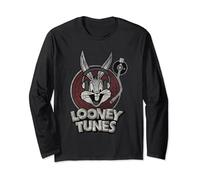 Looney Tunes Bugs Bunny Circle Logo Langarmshirt
