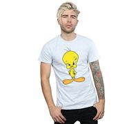 Looney Tunes Herren Angry Tweety T-Shirt Sport Grau Large